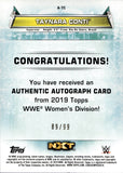 2019 Taynara Conti Topps WWE Women's Division PURPLE AUTO 89/99 AUTOGRAPH #A-TC NXT