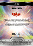 2025 Rhea Ripley Topps Chrome WWE WOMENS DIVISION AQUA GEOMETRIC REFRACTOR 086/125 #WD-RHE Monday Night Raw
