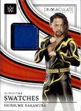2023 Shinsuke Nakamura Panini Immaculate WWE SUPERSTAR SWATCHES SHIRT 35/35 RELIC #SM-SHN Monday Night Raw