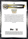 2025 Undertaker Topps Chrome WWE GREEN REFRACTOR 58/99 #21 WWE HOF