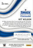 2023 Kit Wilson Panini Immaculate WWE JUMBO SHIRT 31/32 RELIC #JM-KWL Friday Night Smackdown
