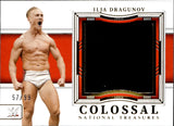 2024 Ilja Dragunov Panini National Treasures WWE COLOSSAL MAT CANVAS 57/99 RELIC #CL-IJD Monday Night Raw