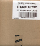 2025 Panini Prizm Football No Huddle, 20 Box Case