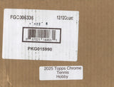 2025 Topps Chrome Tennis Hobby, 12 Box Case