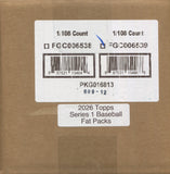 2026 Topps Series 1 Baseball, 108 Fat Pack Case