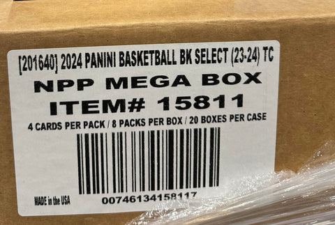 2023-24 Panini Select Basketball, 20 Mega Box Case (BLUE & PINK CRACKED ICE) *RELEASES 5/17*