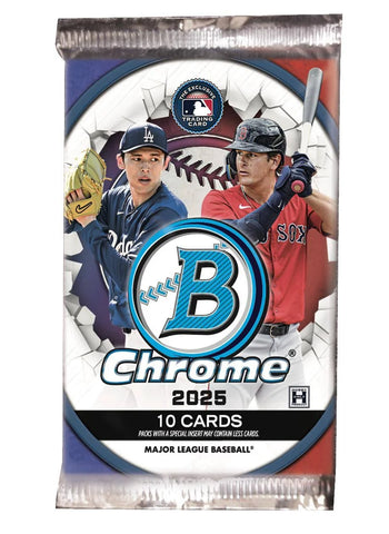 2025 Bowman Chrome Baseball Hobby, Pack *RELEASES 9/23*