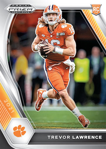 2021 Panini Prizm Draft Picks College Football Mega Box (Orange Ice Prizm)