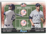 2013 Aaron Judge Eric Jagielo Bowman Draft Picks & Prospects DUAL DRAFTEE #DD-JJ New York Yankees 3