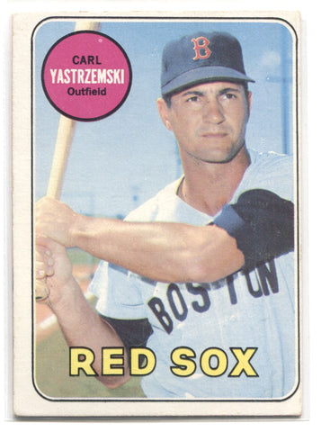 1989 Carl Yastrzemski Topps #130 Boston Red Sox HOF BV $50