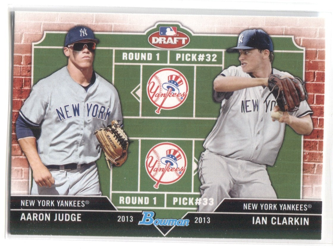 2013 Aaron Judge Ian Clarkin Bowman Draft Picks & Prospects DUAL DRAFT