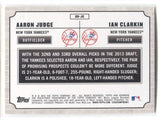 2013 Aaron Judge Ian Clarkin Bowman Draft Picks & Prospects DUAL DRAFTEE #DD-JC New York Yankees 14