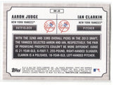 2013 Aaron Judge Ian Clarkin Bowman Draft Picks & Prospects DUAL DRAFTEE #DD-JC New York Yankees 10