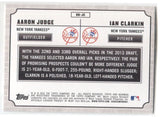 2013 Aaron Judge Ian Clarkin Bowman Draft Picks & Prospects DUAL DRAFTEE #DD-JC New York Yankees 6