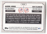 2013 Aaron Judge Ian Clarkin Bowman Draft Picks & Prospects DUAL DRAFTEE #DD-JC New York Yankees 12