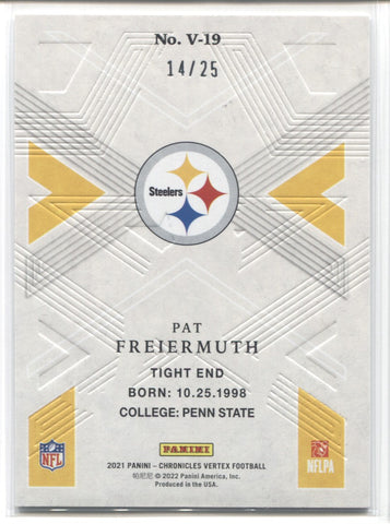 Pat Freiermuth 2021 Panini Contenders Rookie Ticket Jersey Steelers