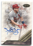2018 Harrison Bader Topps Tier One BRK OUT ROOKIE AUTO AUTOGRAPH 112/275 RC #BA-HBA St. Louis Cardinals