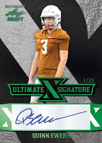 2022 Leaf Ultimate Draft Football box (FIVE Autograph cards/bx)