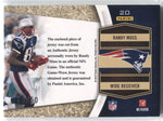 2010 Randy Moss Panini Absolute HEROES LOGO PATCH PRIME RELIC #10/50 New England Patriots NRMT