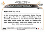 2022 Jeremy Pena Topps Update ROOKIE ROYAL BLUE RC #US253 Houston Astros