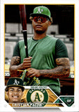 2023 Cristian Pache Topps Series 1 GOLD SSP #296 Oakland A's