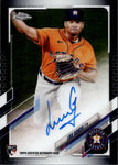 2021 Luis Garcia Topps Chrome ROOKIE AUTO AUTOGRAPH #RA-LGA Houston Astros