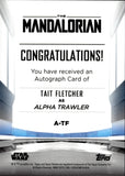 2022 Tait Fletcher as Alpha Trawler Topps Chrome Star Wars The Mandalorian Beskar Edition AUTO AUTOGRAPH #A-TF 1