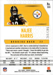 2021 Najee Harris Panini Phoenix RED LAZER ROOKIE 265/285 RC #111 Pittsburgh Steelers