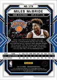 2021-22 Miles McBride Panini Obsidian ELECTRIC ETCH PURPLE ROOKIE 73/99 RC #179 New York Knicks