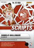 2020-21 Danilo Gallinari Panini Mosaic SCRIPTS AUTO AUTOGRAPH #SC-DGA Atlanta Hawks