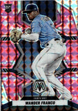 2022 Wander Franco Panini Mosaic ROOKIE PINK CAMO RC #244 Tampa Bay Rays