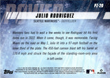 2022 Julio Rodriguez Topps Stadium Club POWER ZONE ROOKIE RC #PZ-20 Seattle Mariners 1