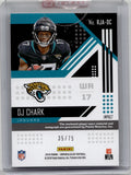 2018 DJ Chark Panini Unparalleled IMPACT ROOKIE PATCH AUTO 25/75 AUTOGRAPH RC #RJA-DC Jacksonville Jaguars