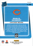 2021 Khalil Herbert Donruss Optic SSP FREEDOM RATED ROOKIE #293 Chicago Bears