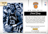 2012-13 Patrick Ewing Panini Threads THROWBACK THREADS JERSEY RELIC #1 New York Knicks 2