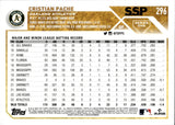 2023 Cristian Pache Topps Series 1 GOLD SSP #296 Oakland A's