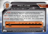 2019 Marco Luciano Bowman Chrome PROSPECTS 1ST BOWMAN #BCP-82 San Francisco Giants 3