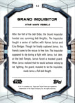2022 Grand Inquisitor Topps Star Wars Finest GREEN REFRACTOR 50/99 #43 Star Wars Rebels
