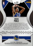 2019-20 Jordan Poole Panini Prizm ROOKIE RC #272 Golden State Warriors 32