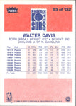 1986-87 Walter Davis Fleer #23 Phoenix Suns