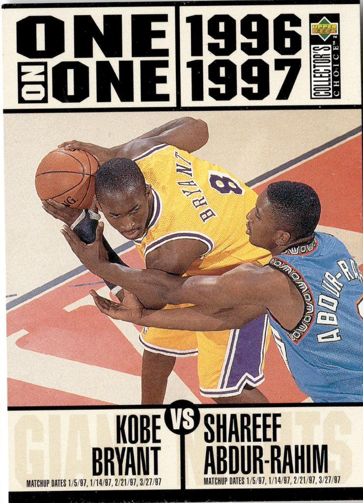 1996-97 Kobe Bryant Upper Deck Collector's Choice ONE ON ONE ROOKIE #3