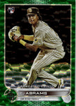 2022 CJ Abrams Topps Update GREEN FOIL ROOKIE 165/499 RC #US327 San Diego Padres