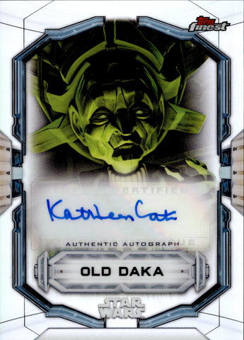 2022 Kathleen Gati as Old Daka Topps Finest REFRACTOR AUTO AUTOGRAPH #FA-KG