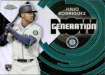 2022 Julio Rodriguez Topps Chrome Update Series GENERATION NOW REFRACTOR ROOKIE RC #GNC-24 Seattle Mariners 5