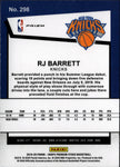 2019-20 RJ Barrett Panini NBA Hoops Premium Stock ROOKIE GREEN CRACKED ICE RC #298 New York Knicks