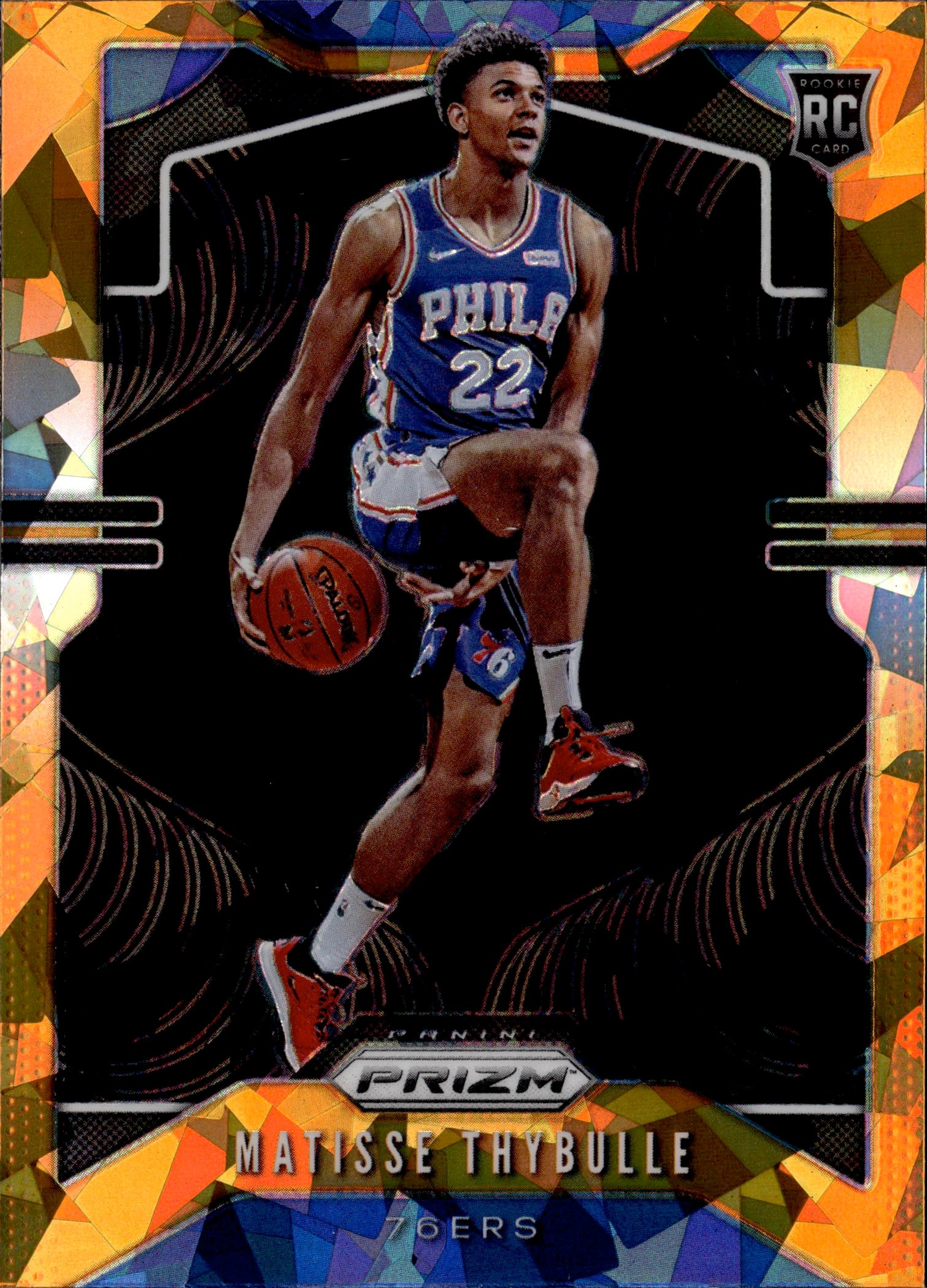 2019-20 Matisse Thybulle Panini Prizm ORANGE ICE ROOKIE RC #290 Philad