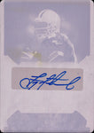 2022 Troy Aikman Leaf In The Game Used AUTO MAGENTA PRINTING PLATE 1/1 Cowboys