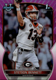 2022 Stetson Bennett Bowman University Chrome PINK REFRACTOR 1ST BOWMAN ROOKIE RC #39 Georgia Bulldogs