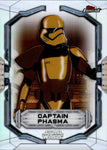 2022 Captain Phasma Topps Star Wars Finest REFRACTOR #105 Star Wars Resistance