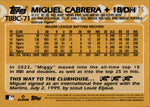 2023 Miguel Cabrera Topps Series 1 1988 PURPLE REFRACTOR CHROME 21/75 SILVER PACK #T88C-71 Detroit Tigers
